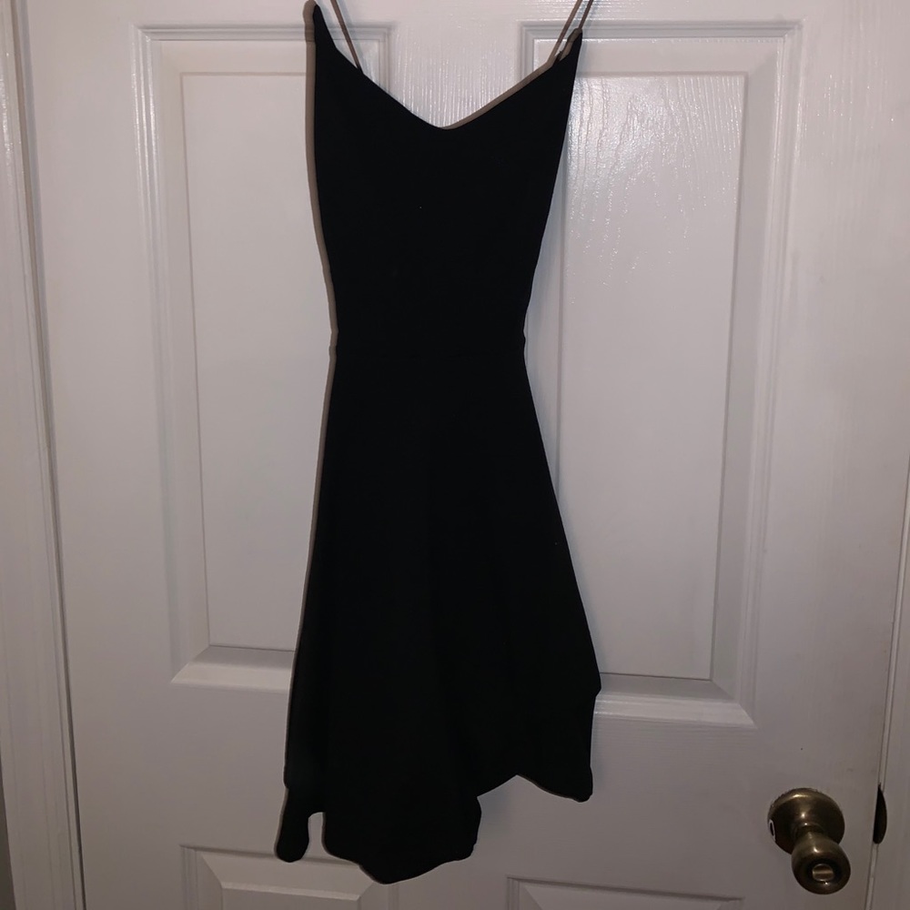 black skater dress